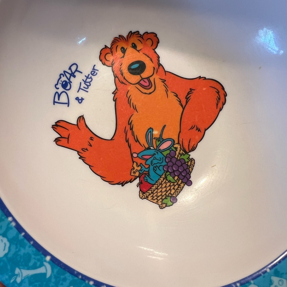Vintage Bear In The Big Blue House Bowl Bear & Ritter Melamine Ware Disney - Picture 4 of 11